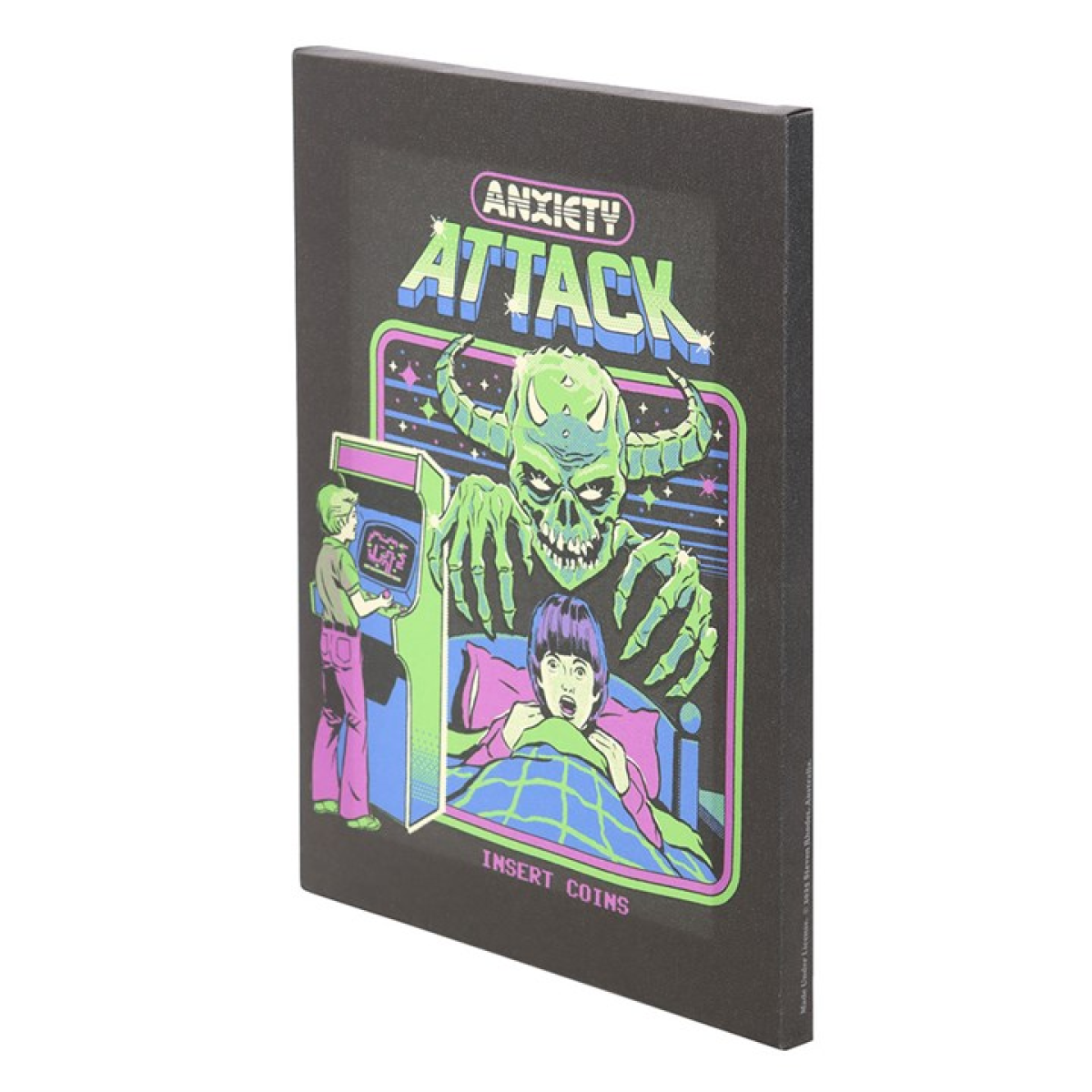 'Anxiety Attack' Canvas Plaque ~ Steven Rhodes
