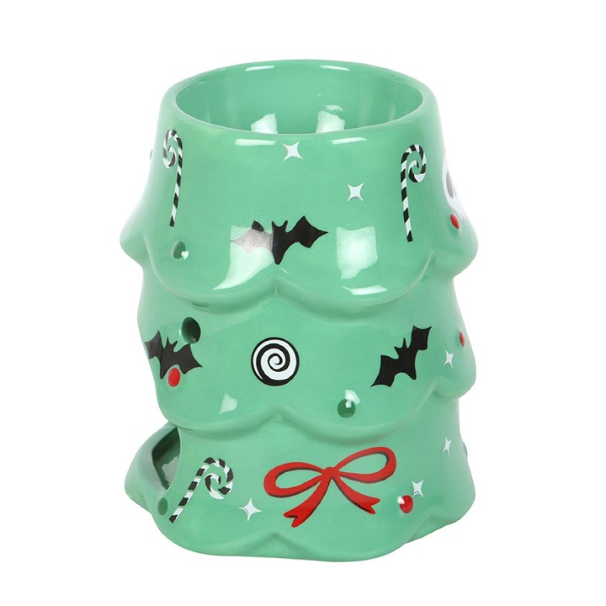 Frighteningly Festive Christmas Tree Ceramic Wax Melter I Oil Burner