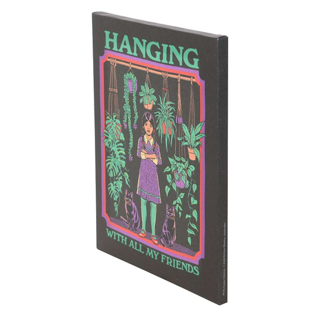 'Hanging With All My Friends' Canvas Plaque ~ Steven Rhodes