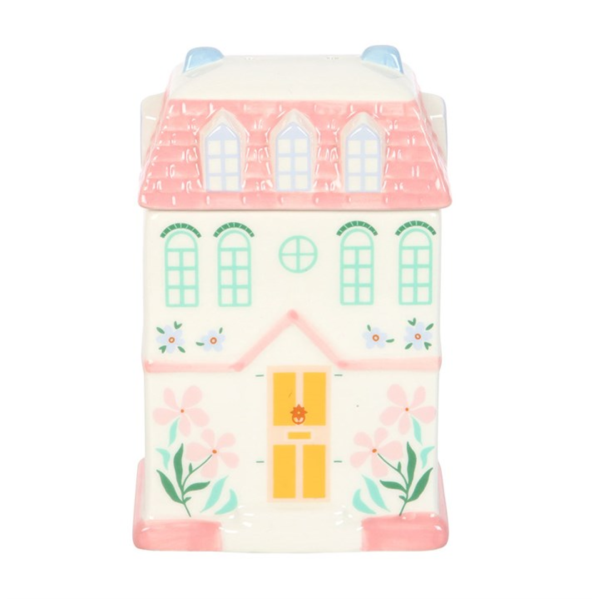 Pastel House Shaped Ceramic Wax Melter I Oil Burner