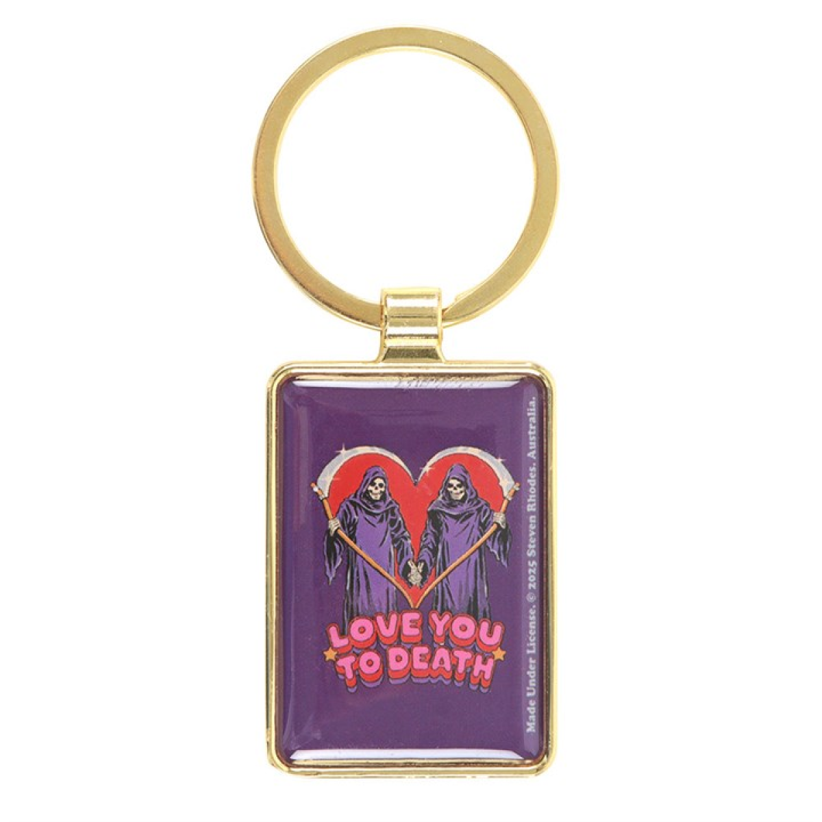 'Love You To Death' Keyring ~ Steven Rhodes
