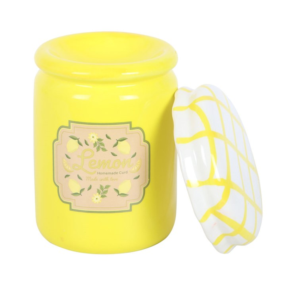 Lemon Curd Jar Ceramic Wax Melter I Oil Burner