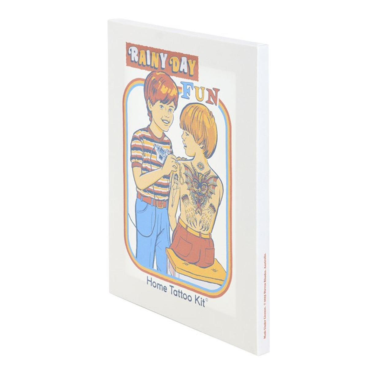 'Rainy Day Fun' Canvas Plaque ~ Steven Rhodes