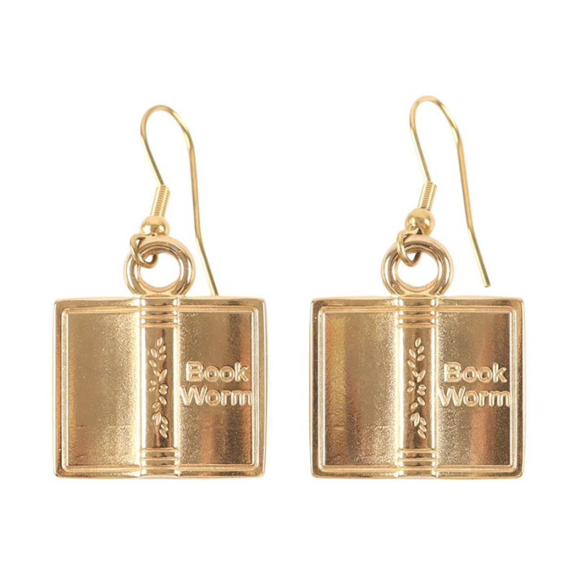 'Book Worm' Dangly Earrings