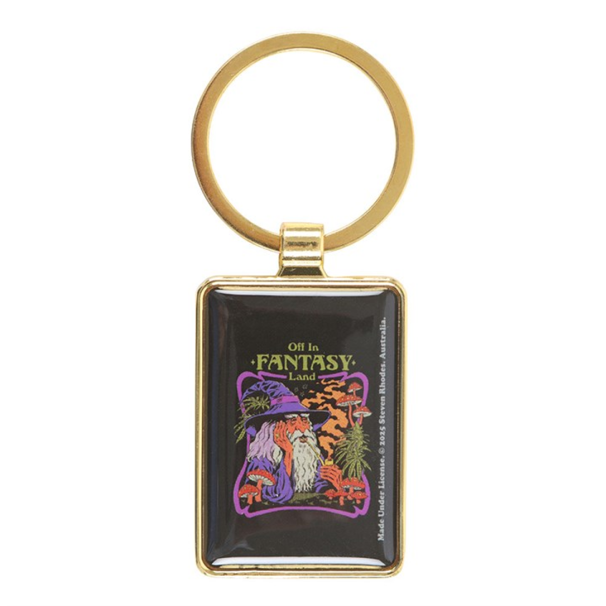 'Off in Fantasy Land' Keyring ~ Steven Rhodes