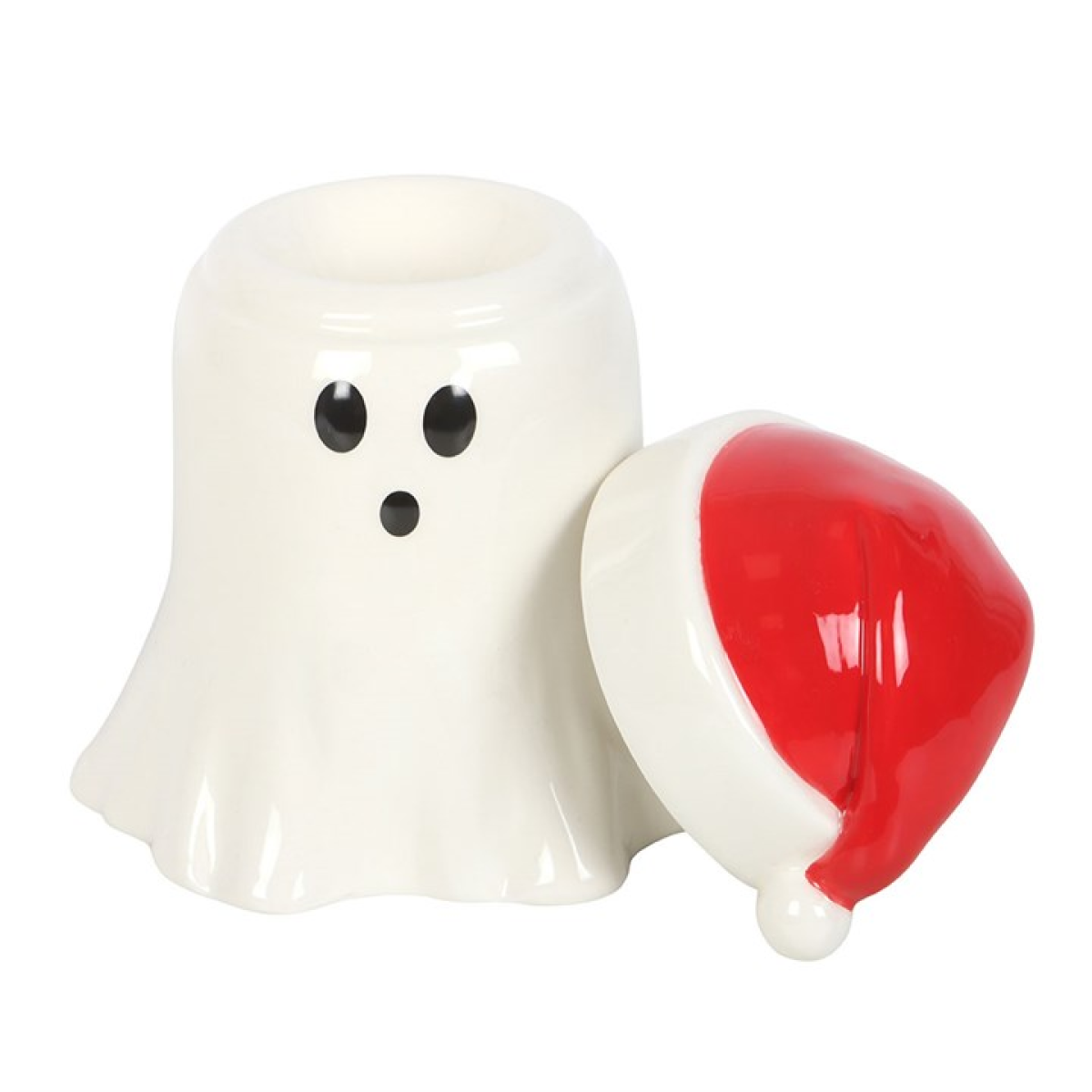 Ghost with Santa Hat Wax Melter I Oil Burner