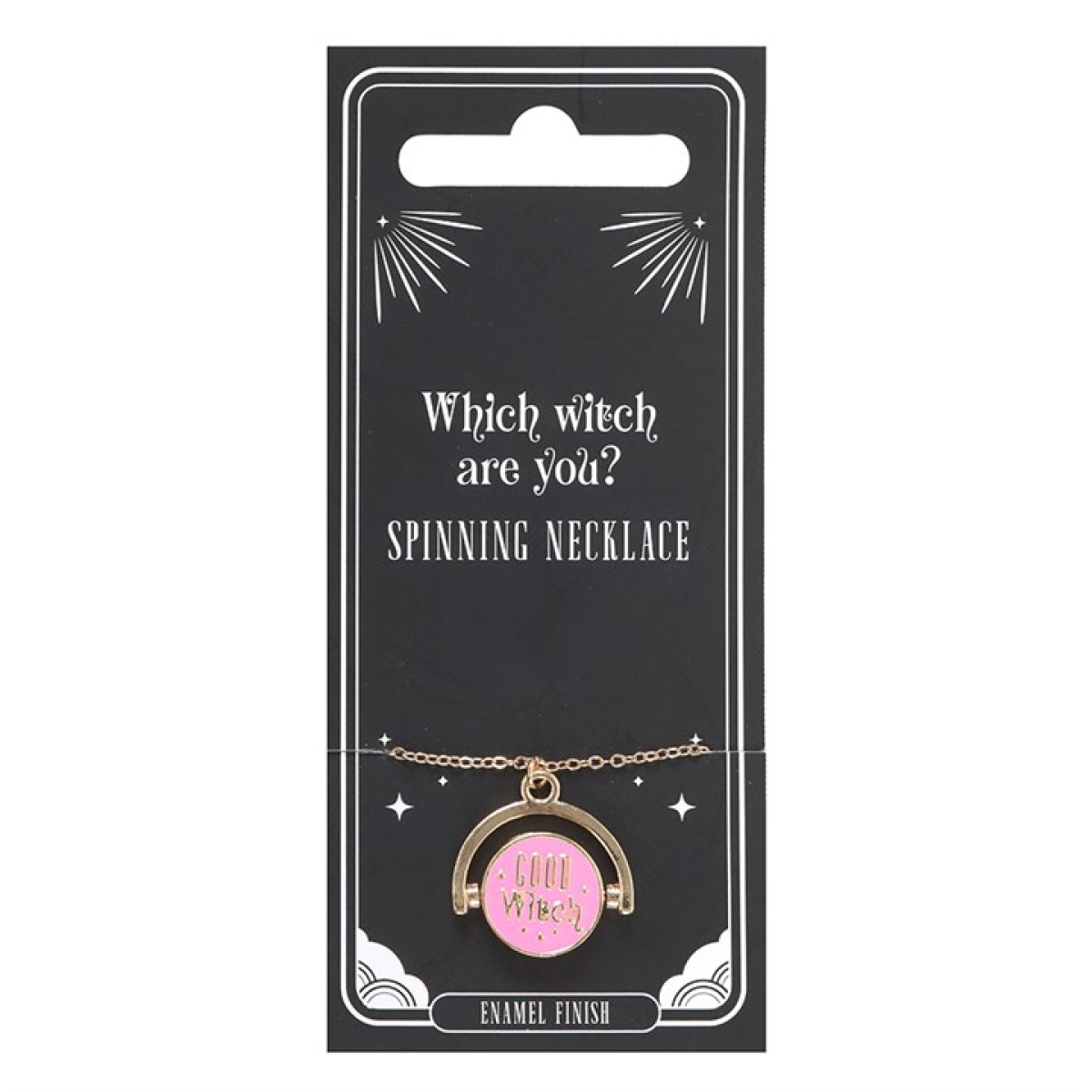 Wicked inspired 'Which Witch Are You' Spinning Necklace