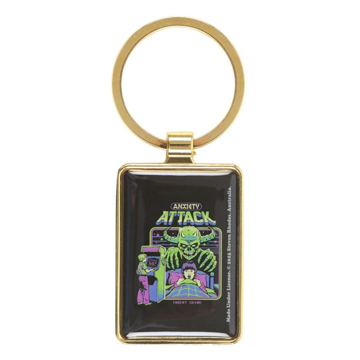 'Anxiety Attack' Keyring ~ Steven Rhodes