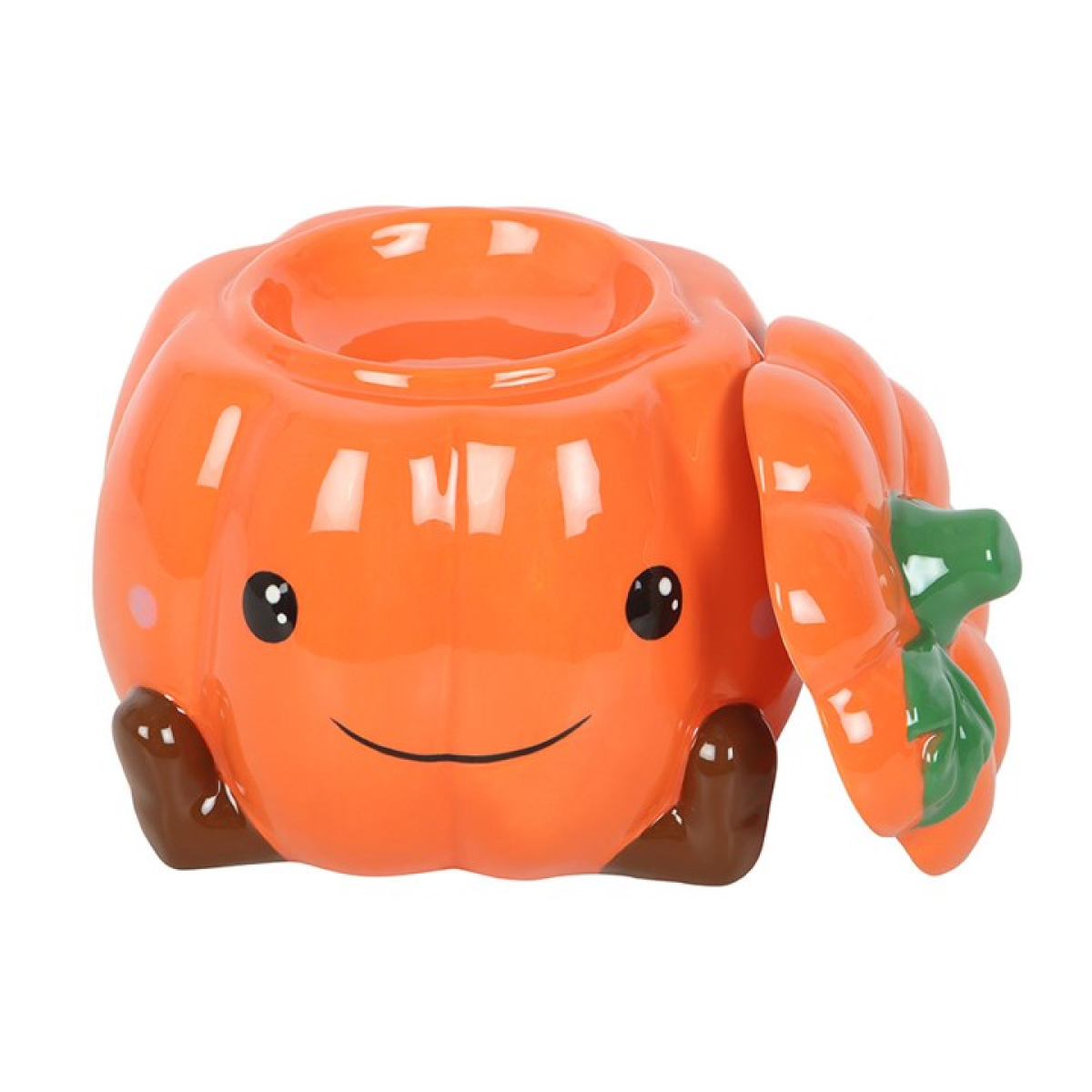 Adorable Pumpkin Ceramic Wax Melter I Oil Burner