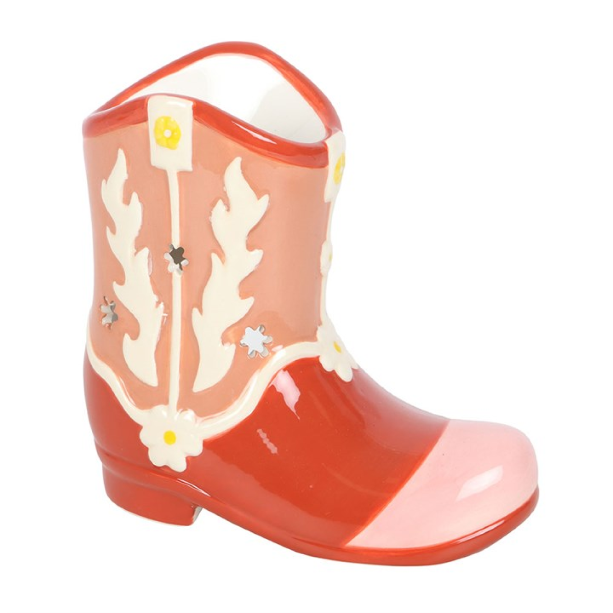 Cowboy Boot Shaped Ceramic Wax Melter I Oil Burner