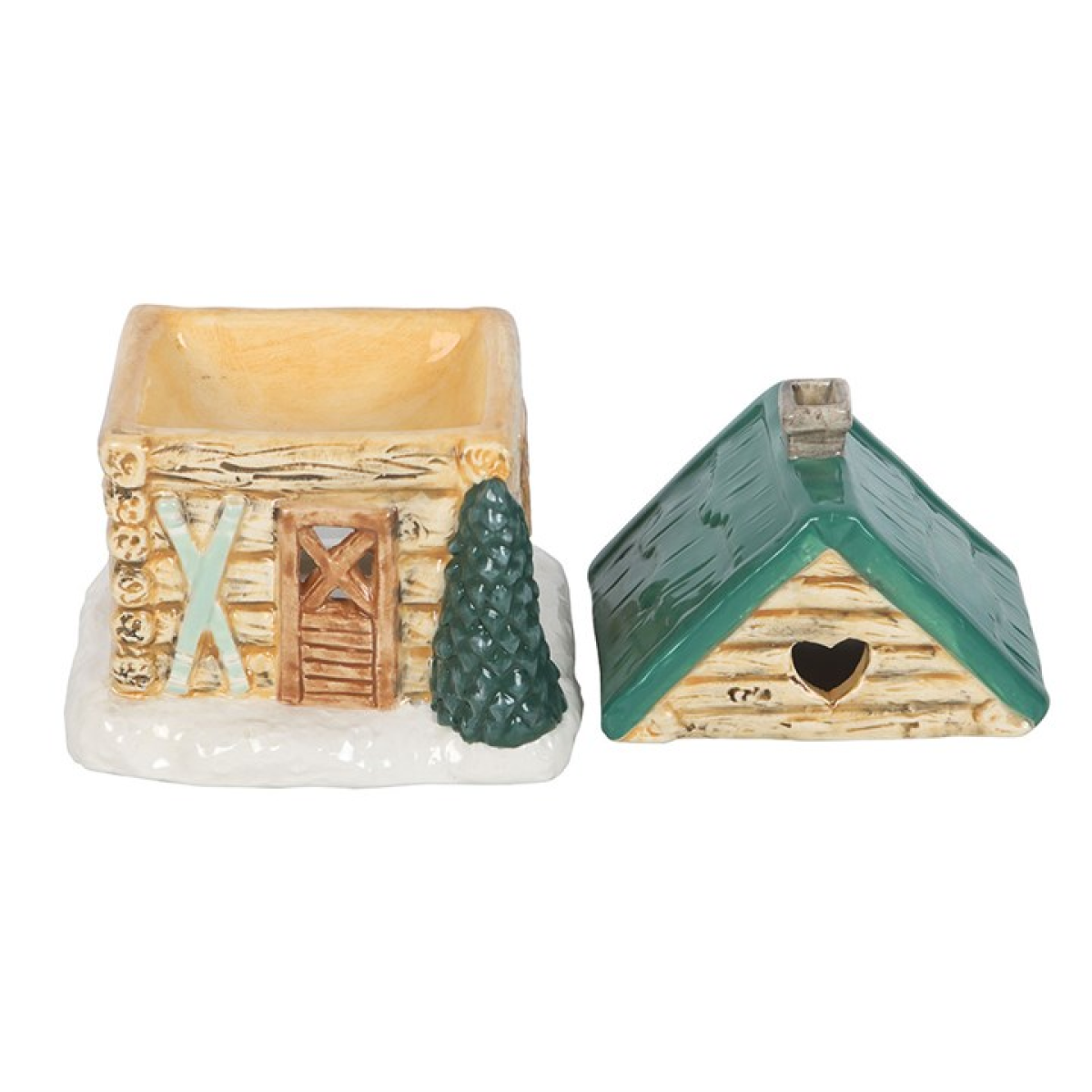 Ski Chalet Ceramic Wax Melter I Oil Burner