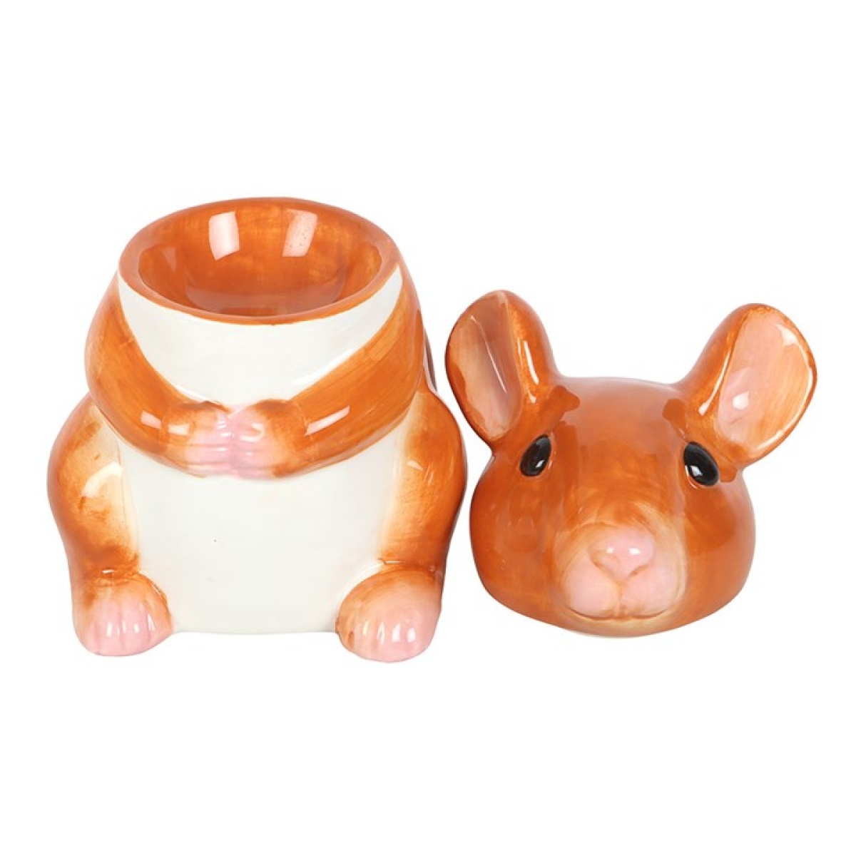 Mouse shaped cottagecore inspired wax melter and oil burner.