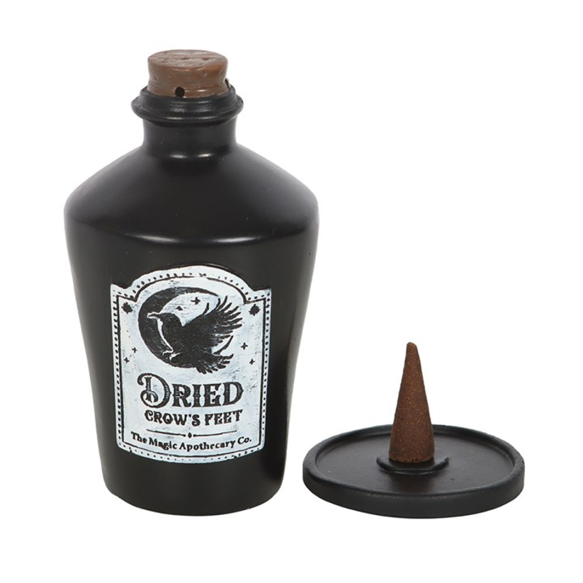 'Dried Crow's Feet' Bottle Incense Cone Burner