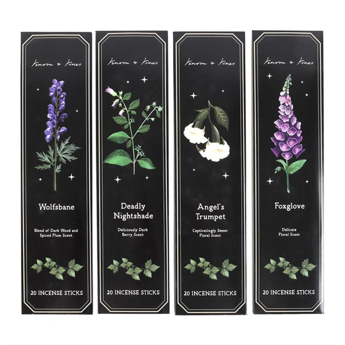 'Poisonous Plants' Incense Sticks ~ Gift Set