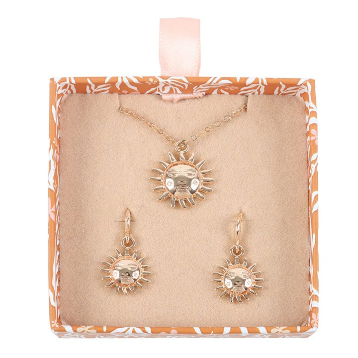 Sun Earring and Necklace Gift Set