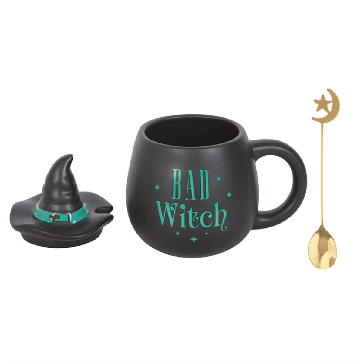 Wicked-Inspired 'Bad Witch' Lidded Mug with Spoon