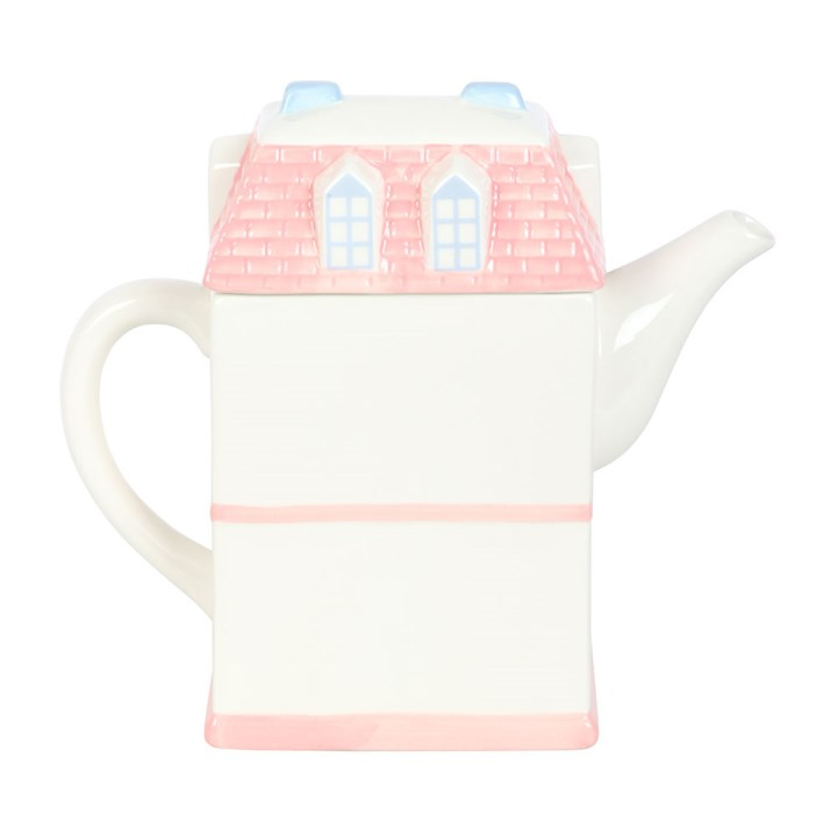Pastel House-Shaped Teapot