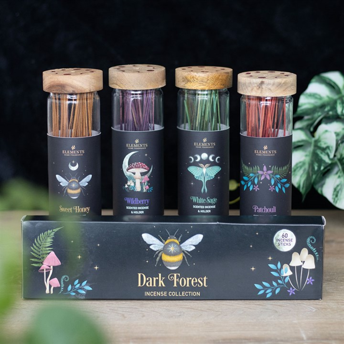 'Dark Forest' Wild Berry Incense Sticks & Holder