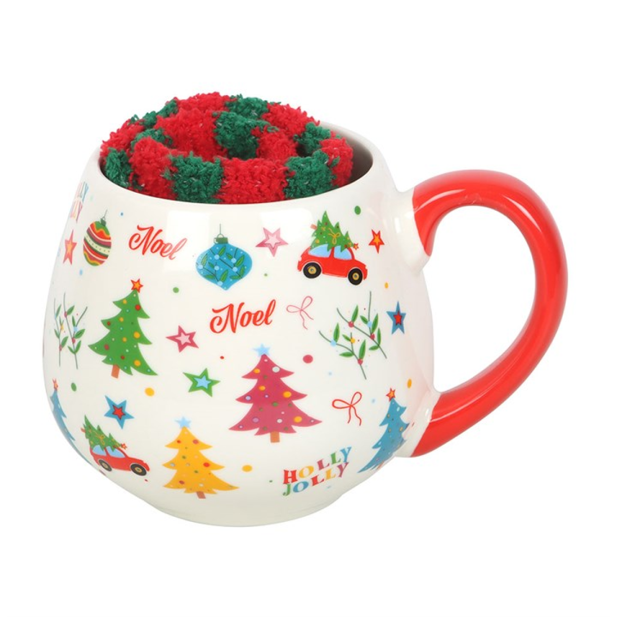 'Nostalgic Christmas' Mug and Socks Set
