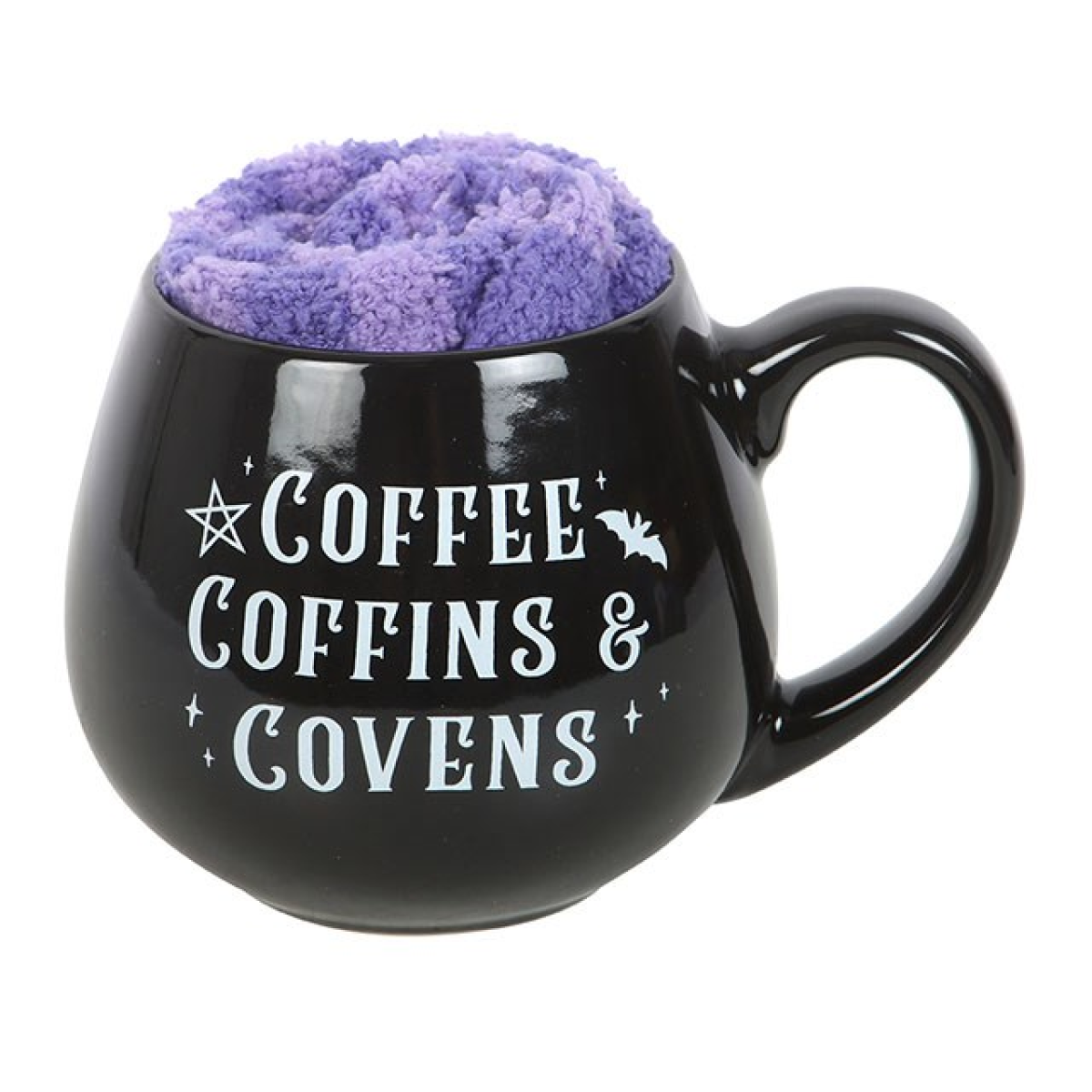 'Coffee, Coffins & Covens' Mug and Socks Gift Set