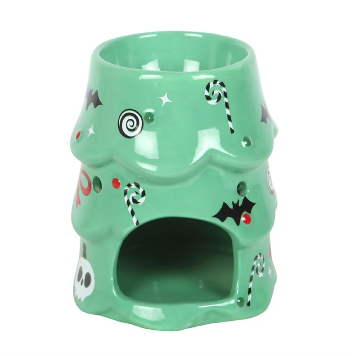 Frighteningly Festive Christmas Tree Ceramic Wax Melter I Oil Burner