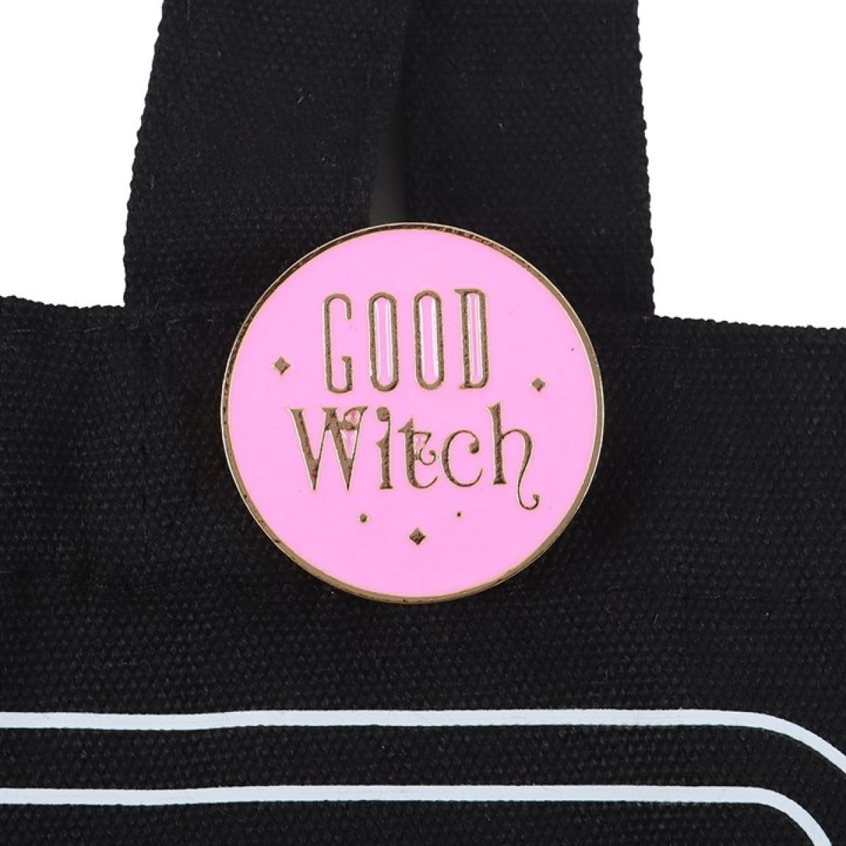 'Good Witch Social Club' Tote Bag ~ with Pin Badge