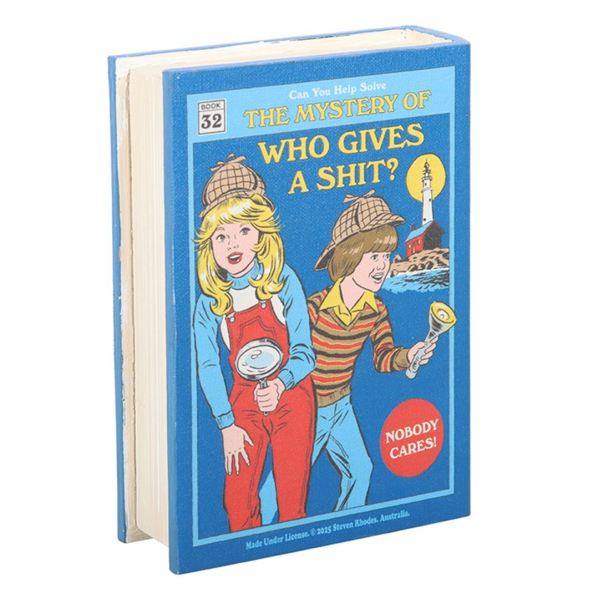 'Who Gives a Shit' Book Shaped Storage Box ~ Steven Rhodes