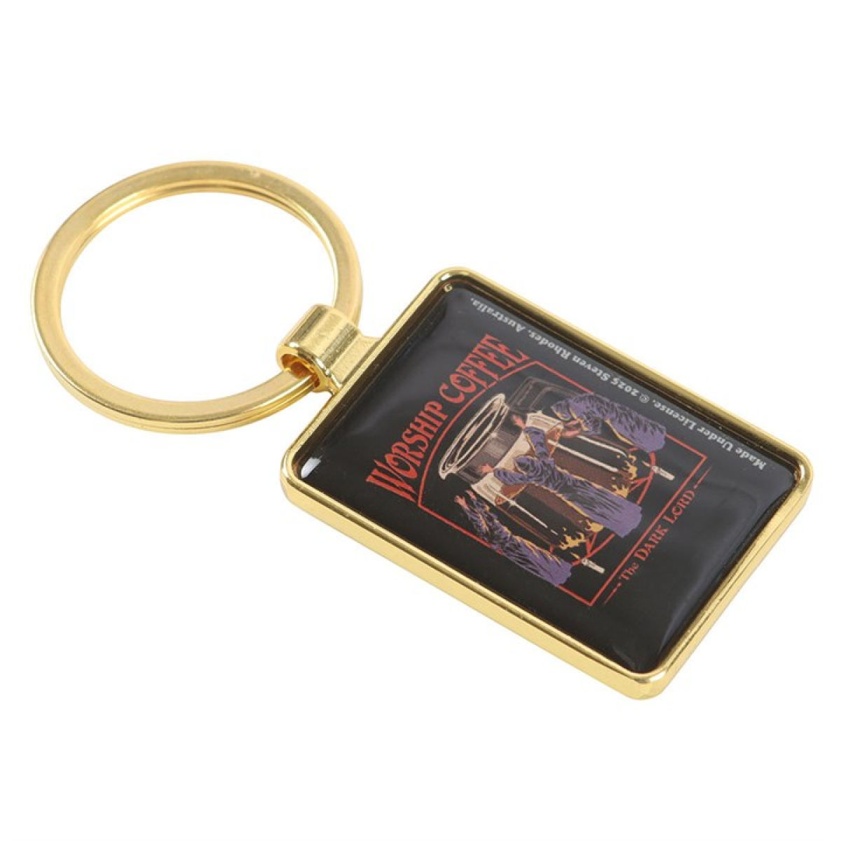 'Worship Coffee' Keyring ~ Steven Rhodes