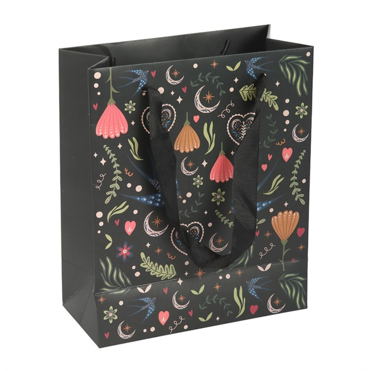 23cm Medium 'Midnight Bloom' Gift Bag