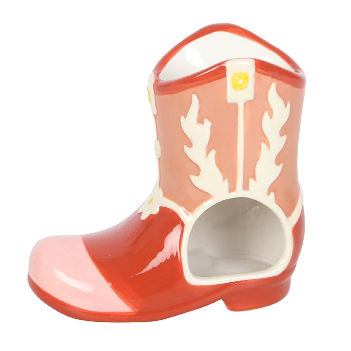 Cowboy Boot Shaped Ceramic Wax Melter I Oil Burner