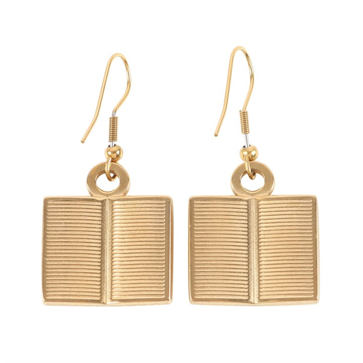 'Book Worm' Dangly Earrings