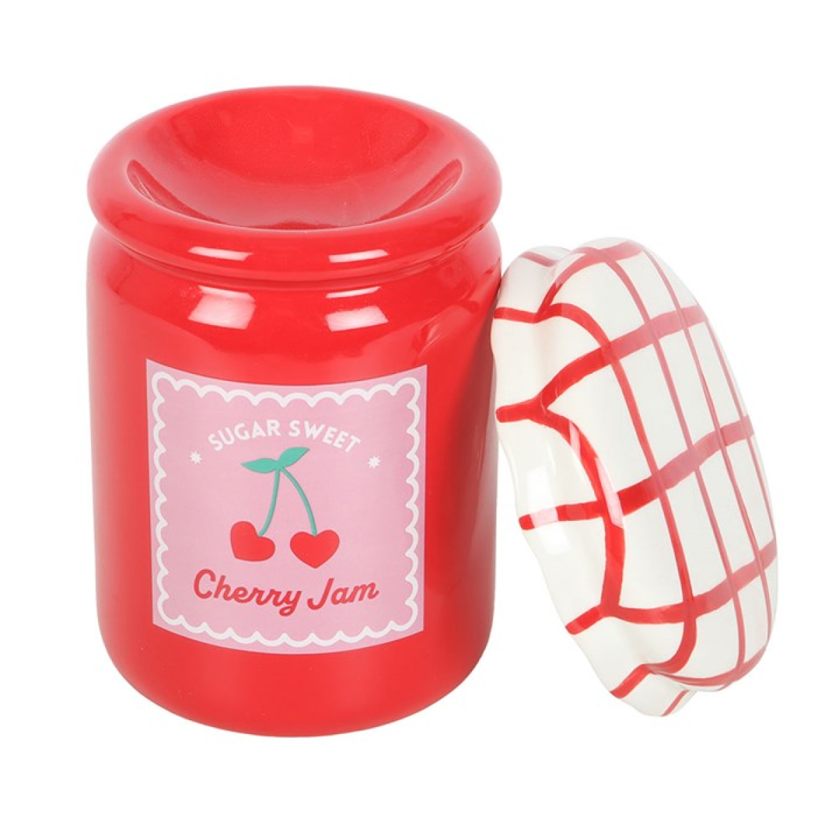 Cherry Jam Jar Wax Melter I Oil Burner