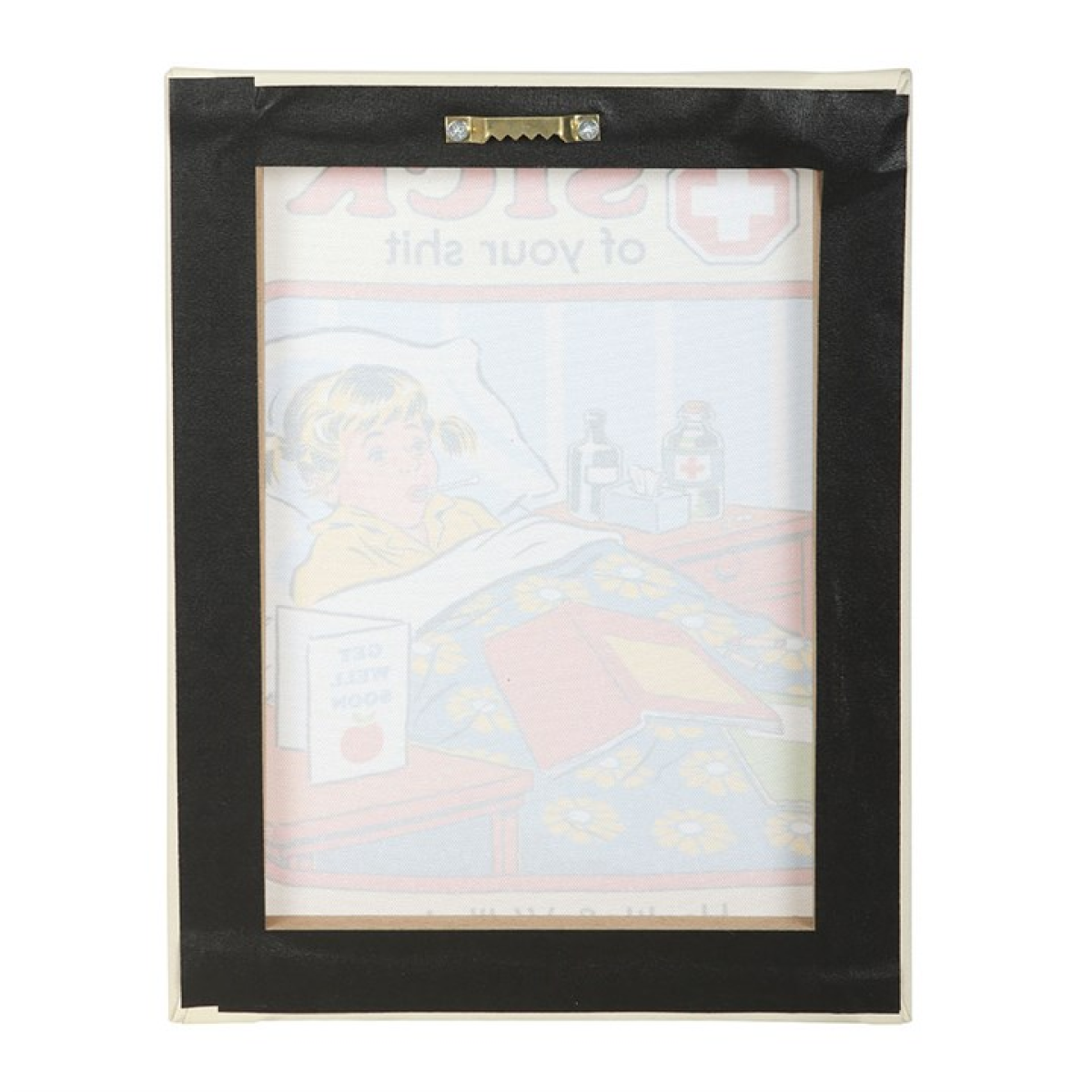 'Sick Of Your Shit' Canvas Plaque ~ Steven Rhodes