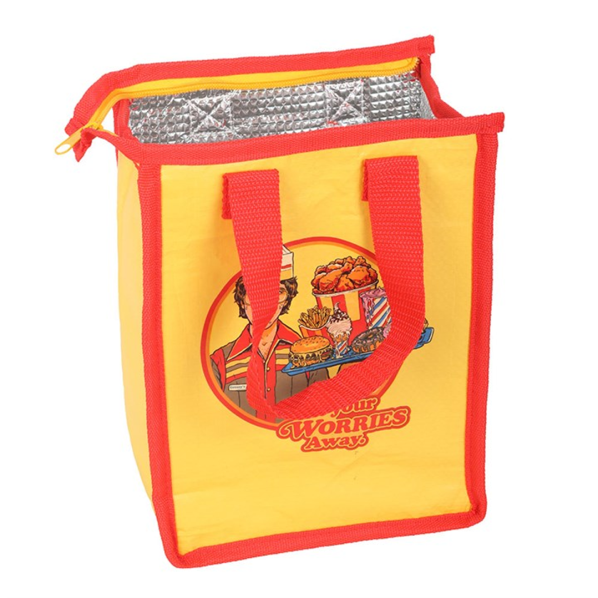 Eat Your Worries Lunch Bag ~ Steven Rhodes