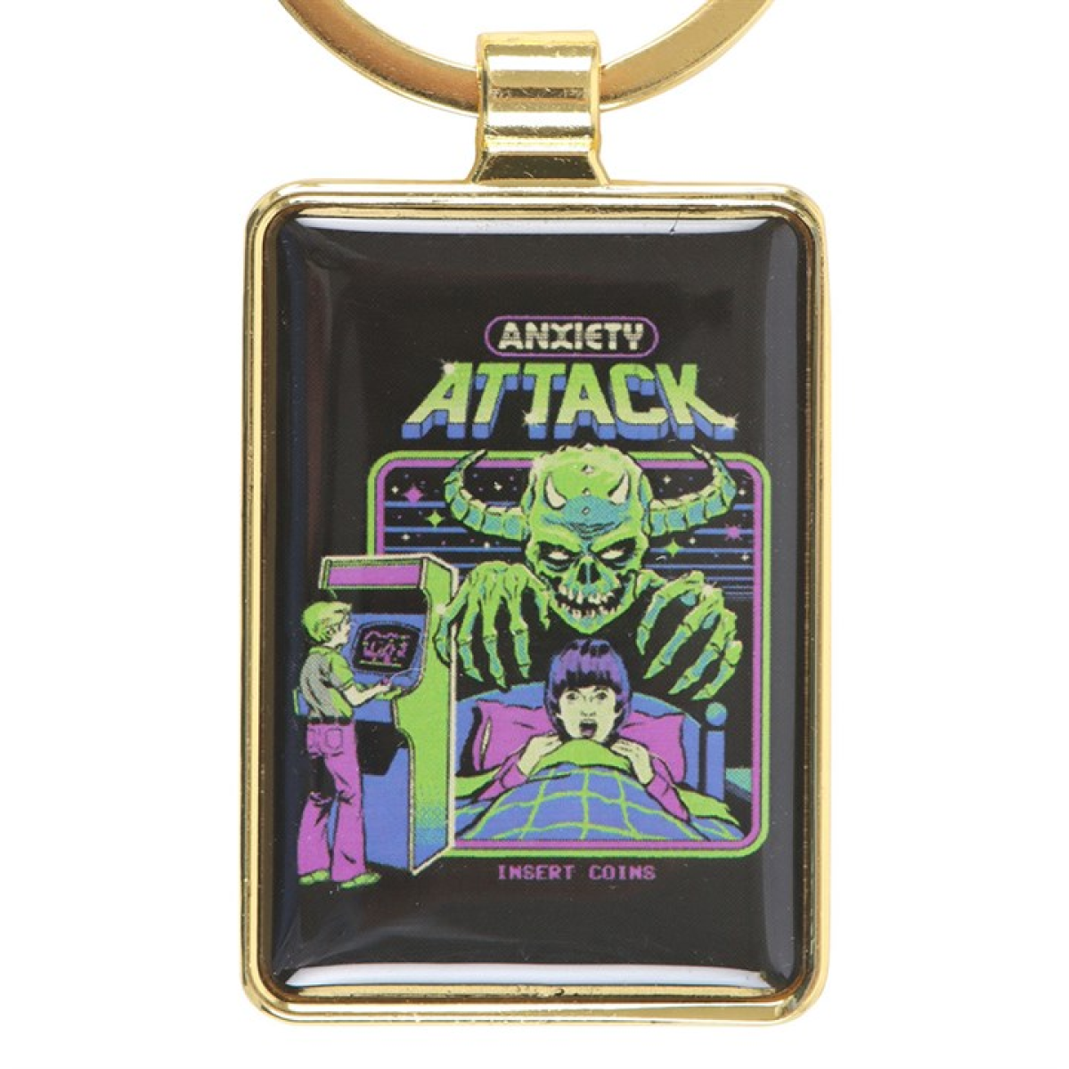 'Anxiety Attack' Keyring ~ Steven Rhodes