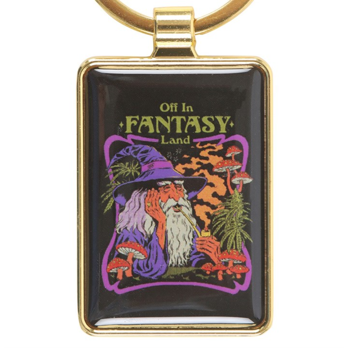 'Off in Fantasy Land' Keyring ~ Steven Rhodes