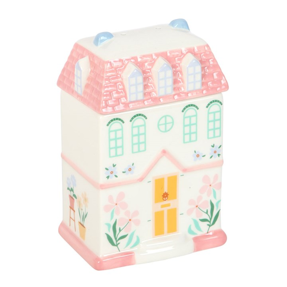 Pastel House Shaped Ceramic Wax Melter I Oil Burner