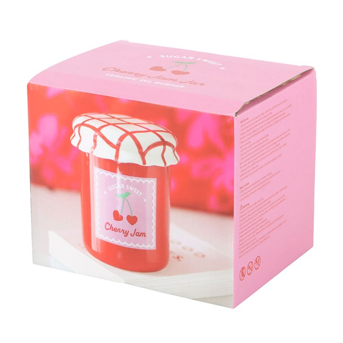Cherry Jam Jar Wax Melter I Oil Burner