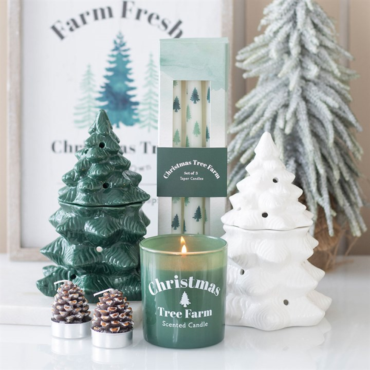 White Fir Tree Wax Melter I Oil Burner
