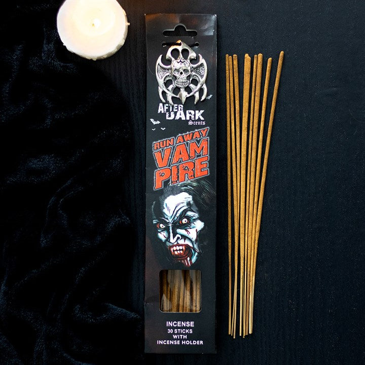 'Run Away Vampire' Incense Sticks with Holder ~ Gift Set