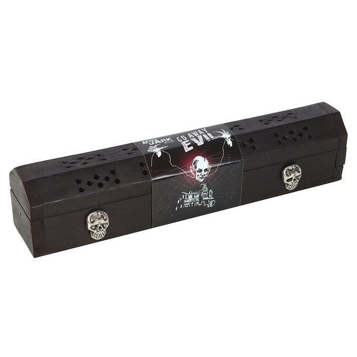 'Go Away Evil' Incense Sticks, Holder & Storage Box ~ Gift Set