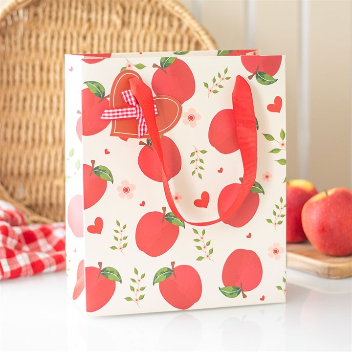 23cm Medium 'Apple' Print Gift Bag