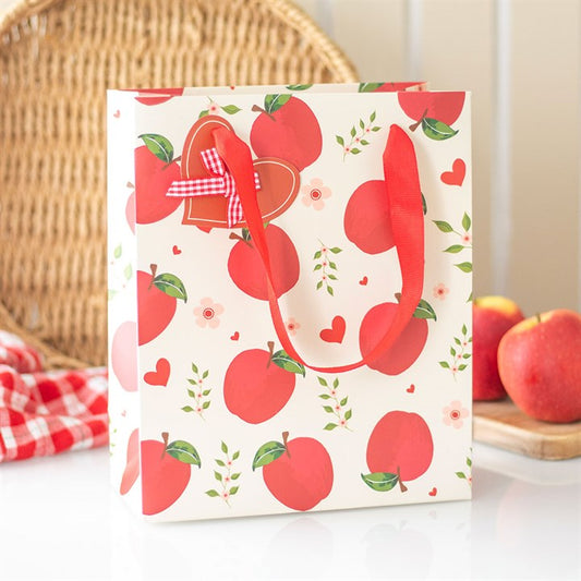 23cm Medium 'Apple' Print Gift Bag
