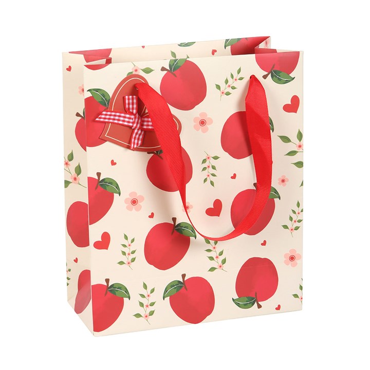 23cm Medium 'Apple' Print Gift Bag