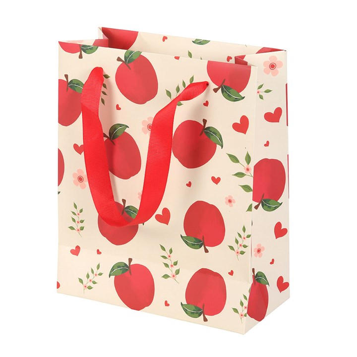 23cm Medium 'Apple' Print Gift Bag