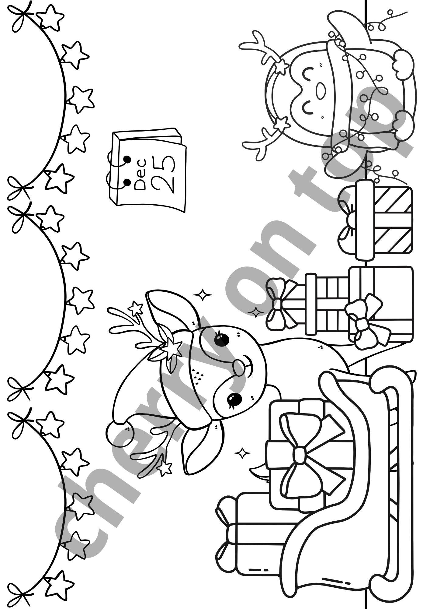 Christmas Colouring Sheets Bundle I 20+ Colouring Sheets I Print & Colouring