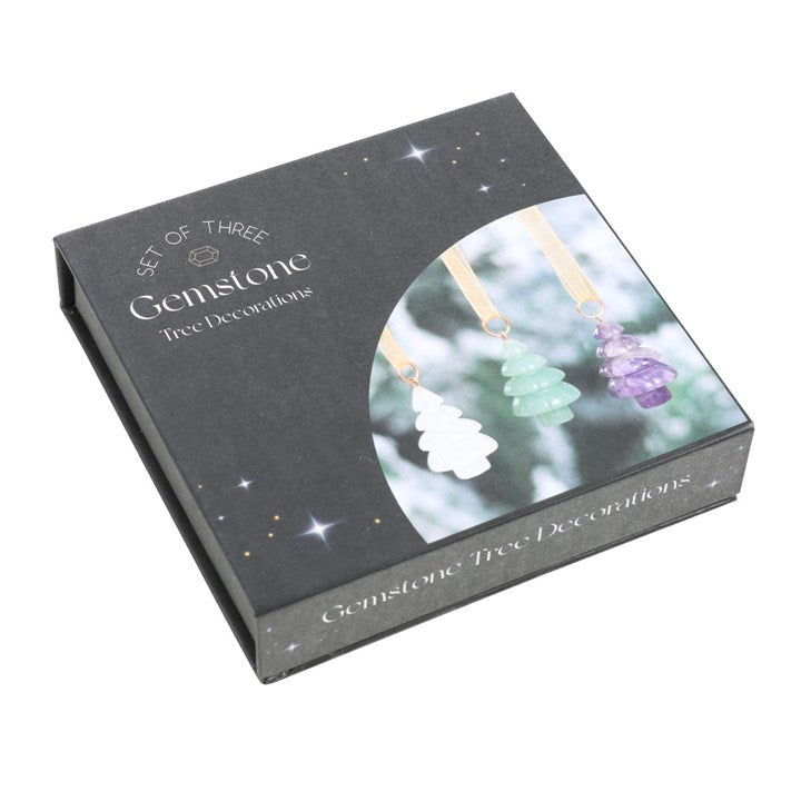 Crystal Christmas Tree Decorations - Set of 3