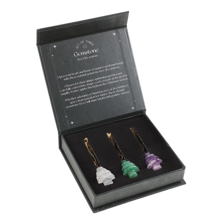 Crystal Christmas Tree Decorations - Set of 3