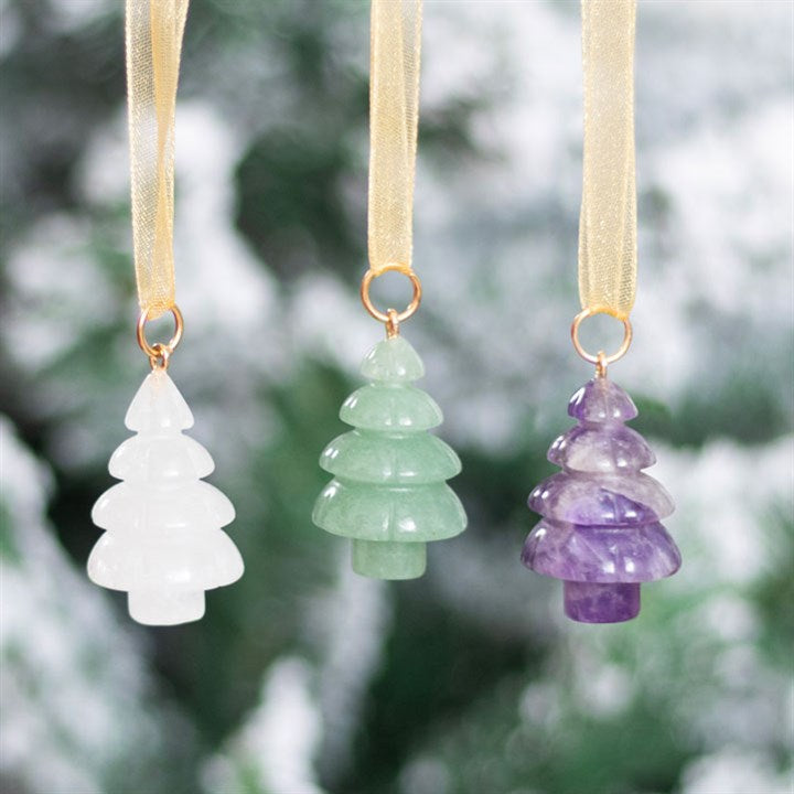 Crystal Christmas Tree Decorations - Set of 3