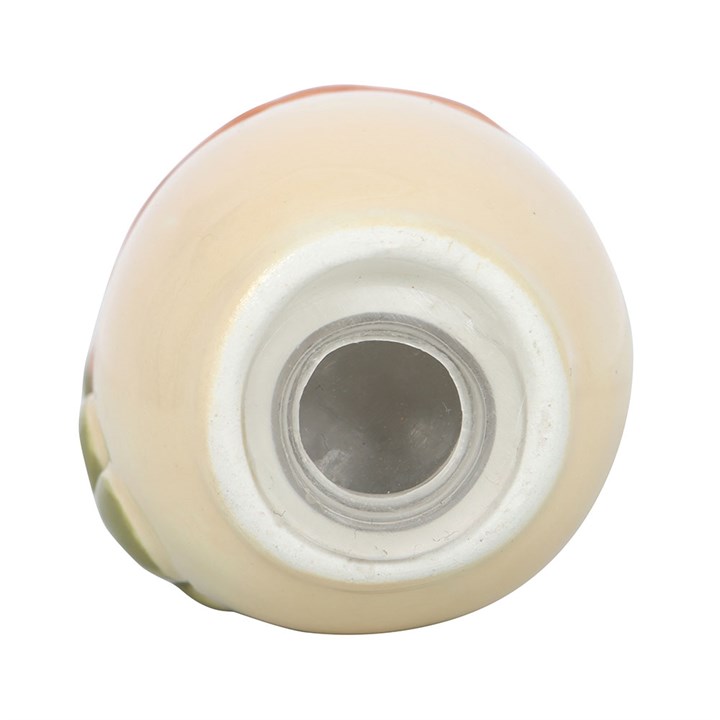 Ceramic acorn-shaped salt & pepper shaker set. 